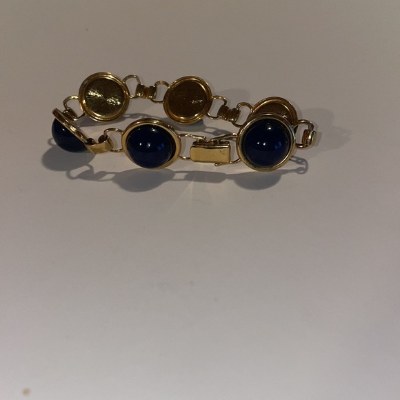 Vintage Monet Enamel Link Bracelet - Picture 5 of 12